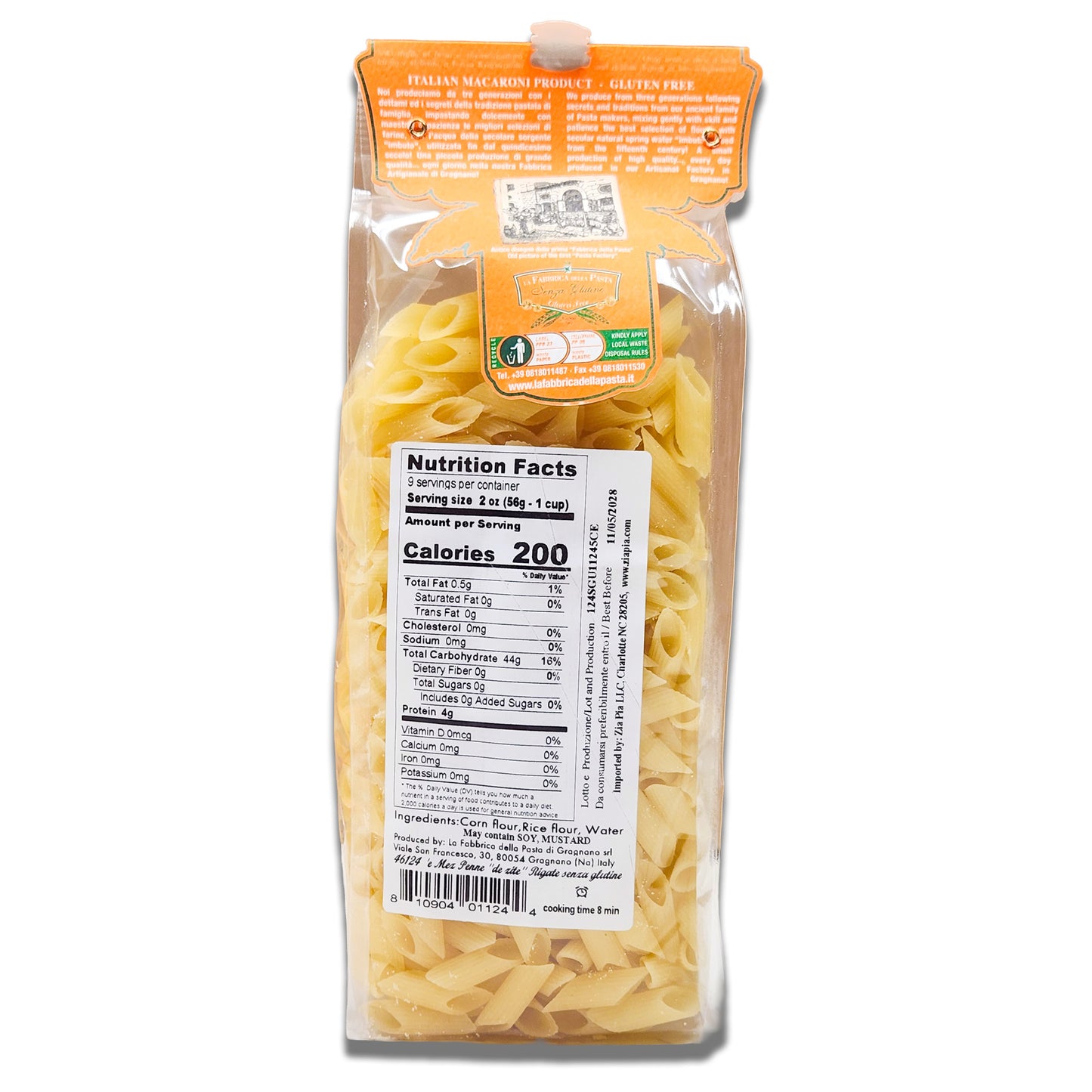 La Fabbrica della Pasta di Gragnano - Gluten Free Mezze Penne Rigate