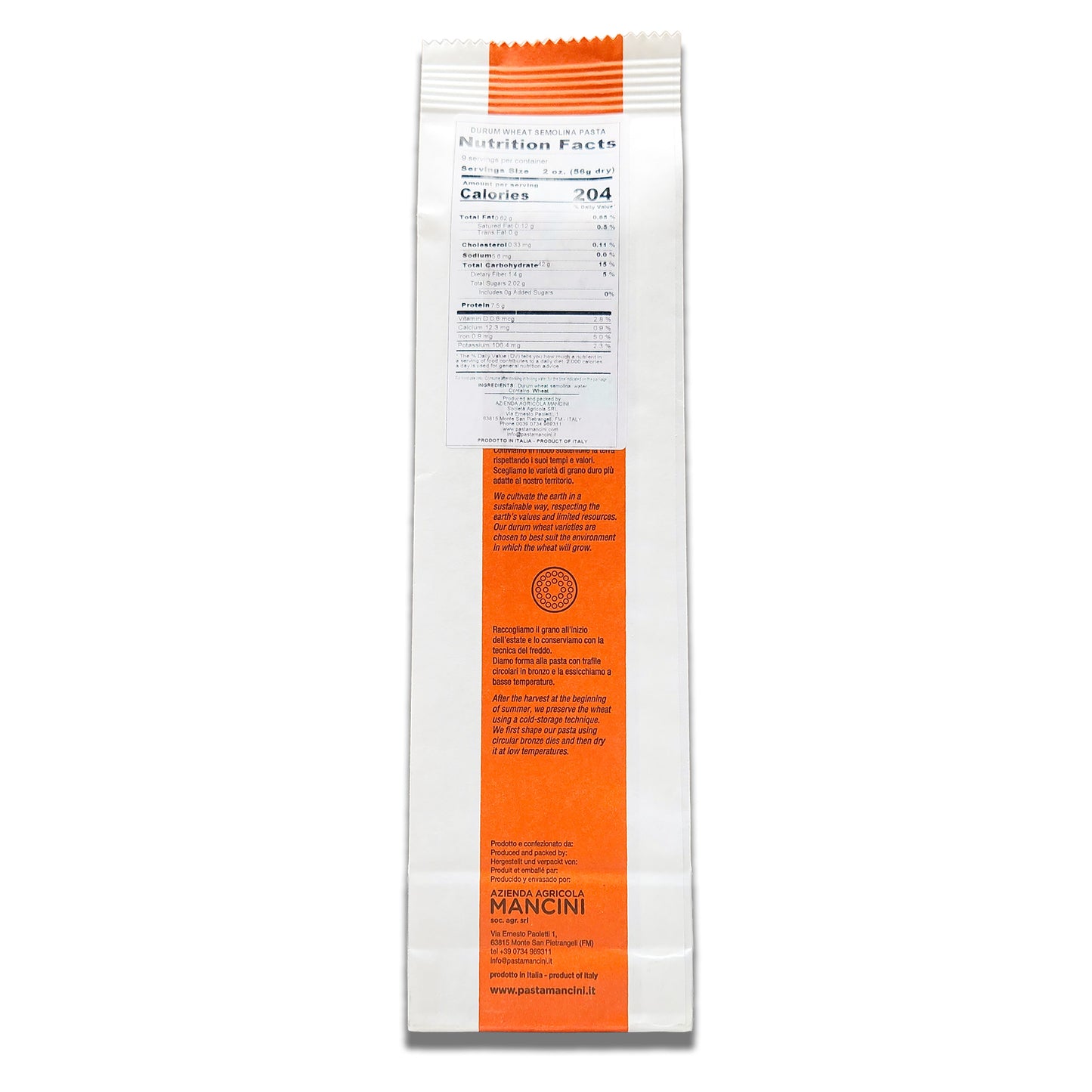Mancini Linguine Pasta 500gr/17.6oz - Artisanal Italian Durum Wheat Linguine