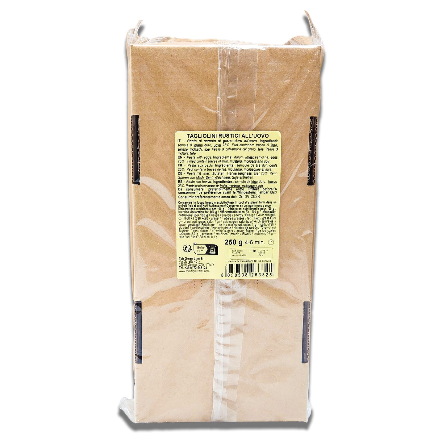 Tealdi Egg Tagliolini Pasta - 250g BOX