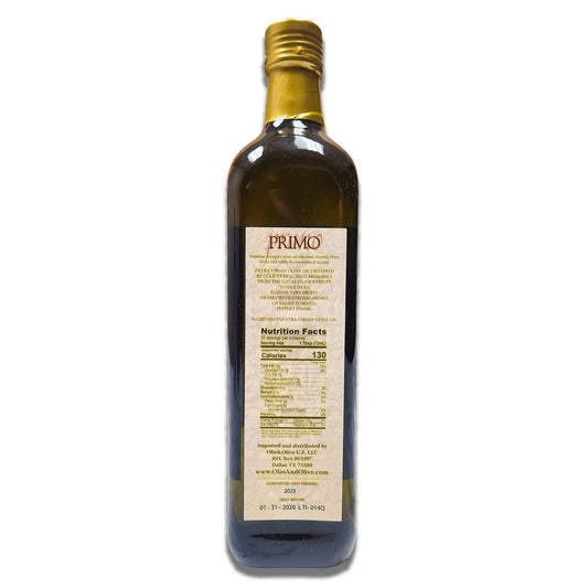 Olio&Olive Primo Italian Extra Virgin Olive Oil - 750ml