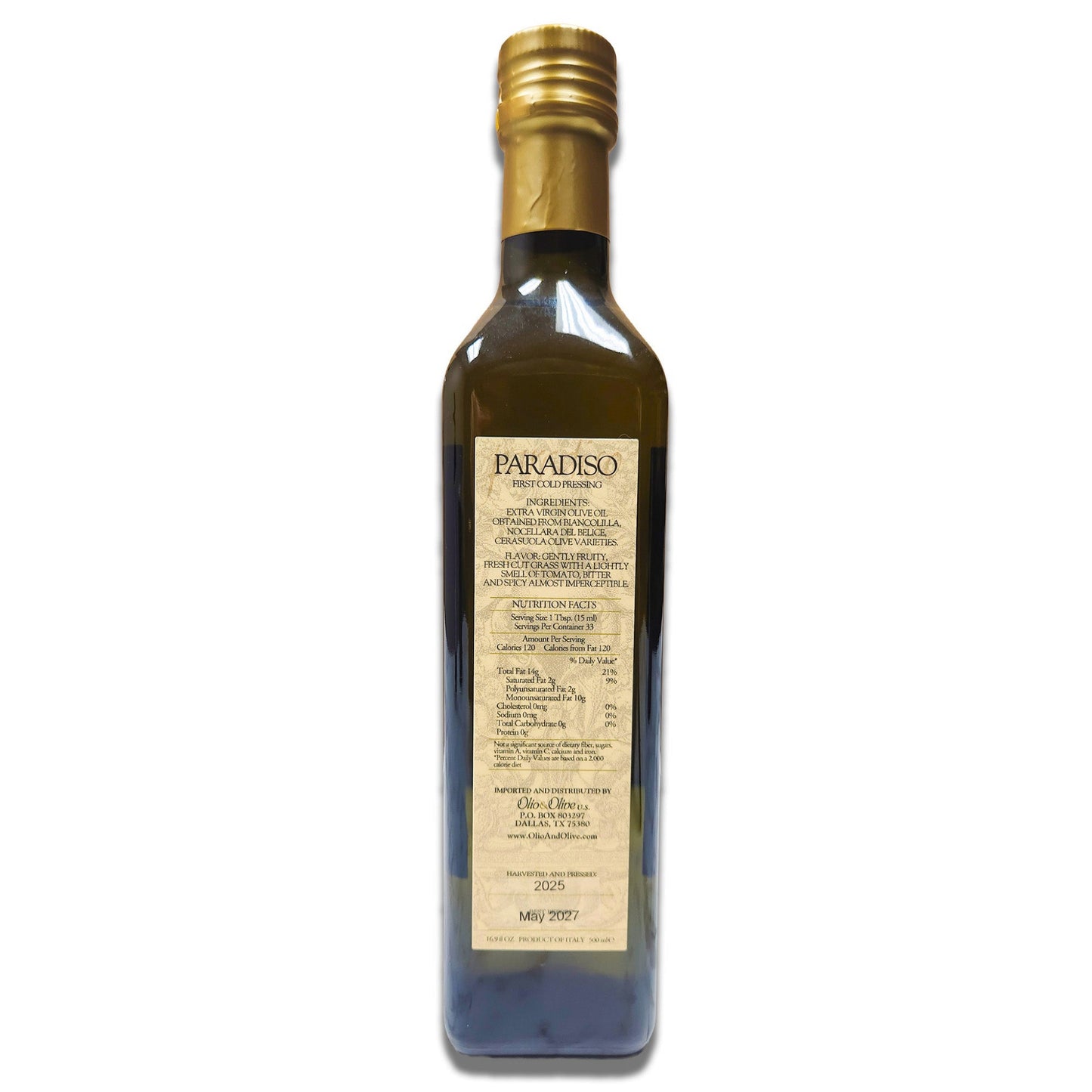 Paradiso extra virgin olive oil