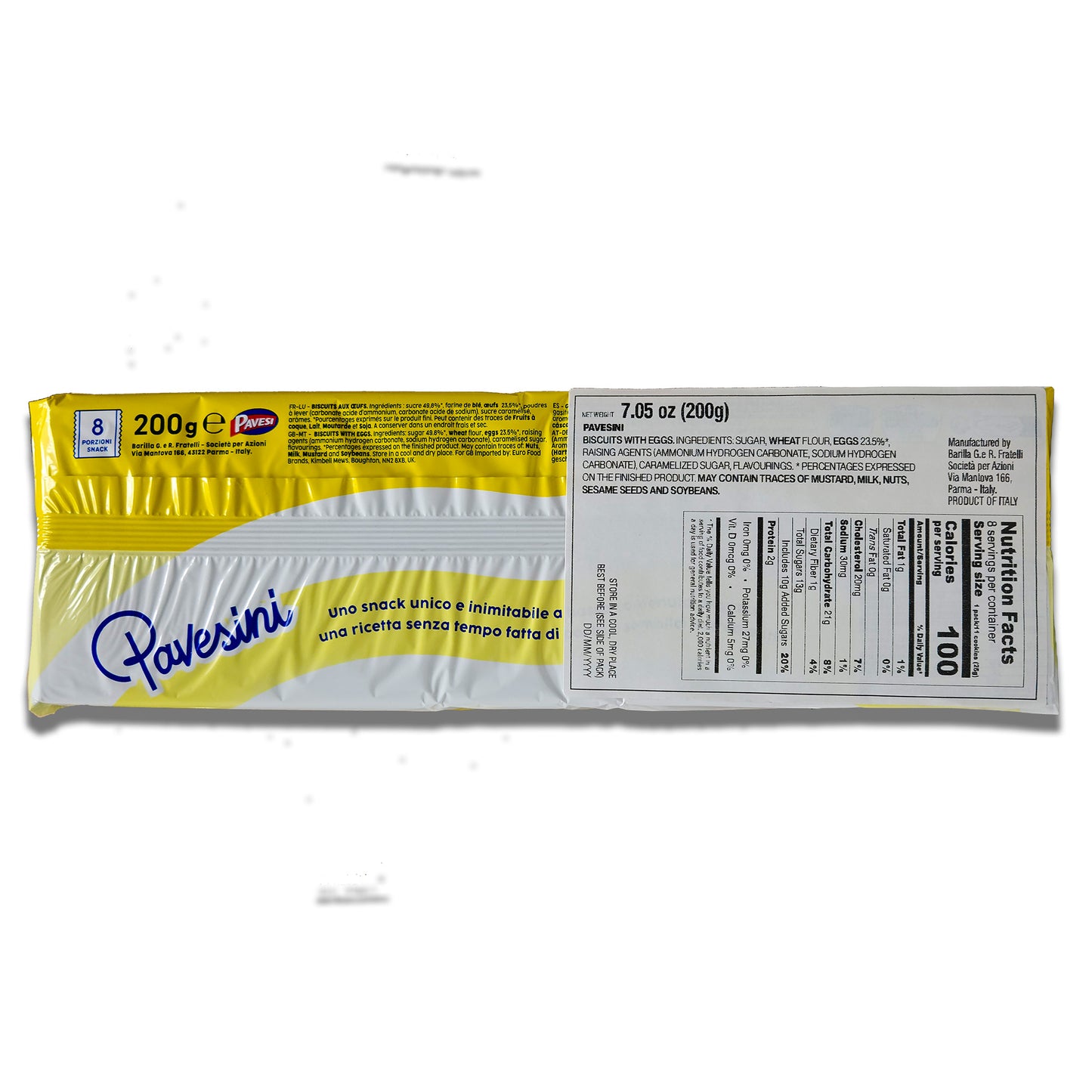 Pavesini Cookies – 7.05 oz (200g) | 8 Individual Packs