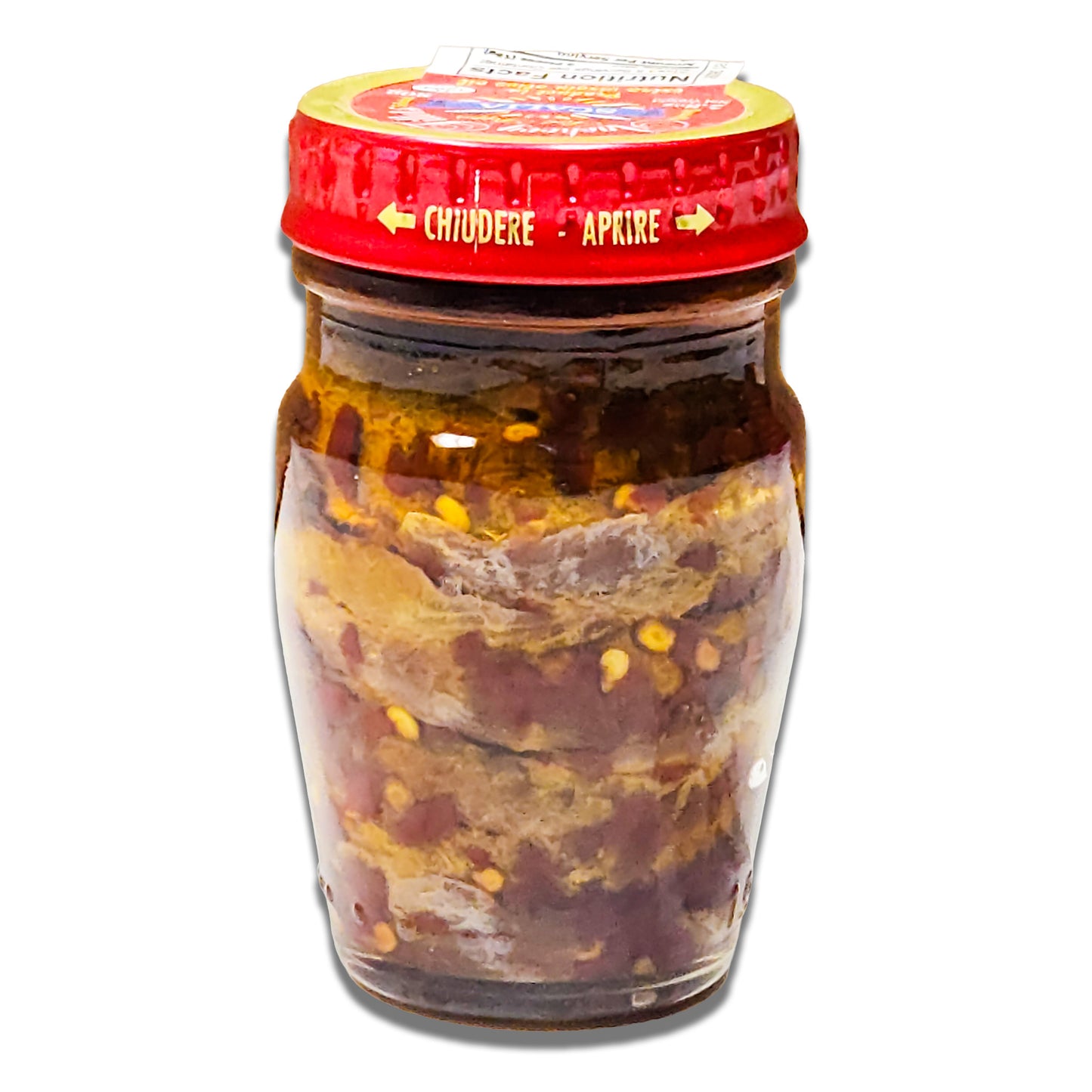 Scalia Anchovy Fillets with Red Pepper - 2.8oz Jar