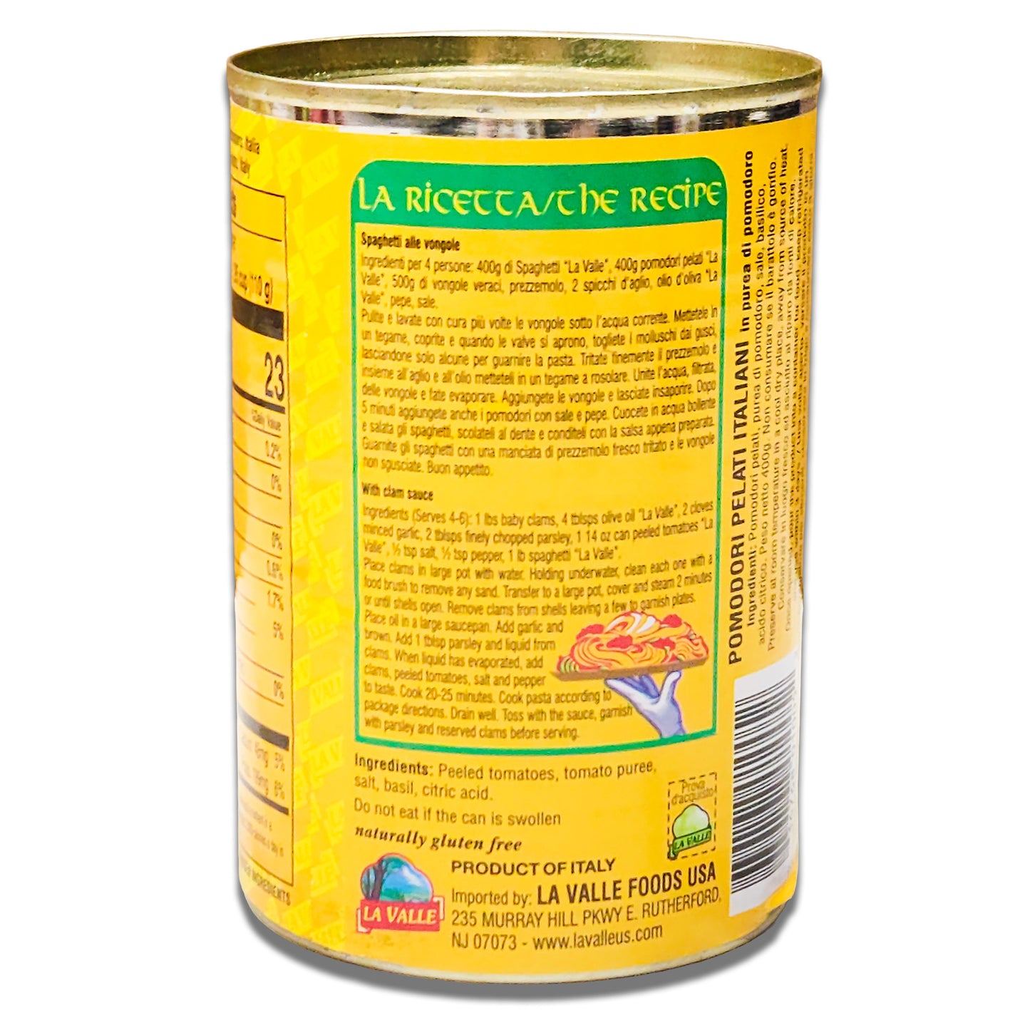 La Valle Peeled Italian Tomatoes San Marzano Style