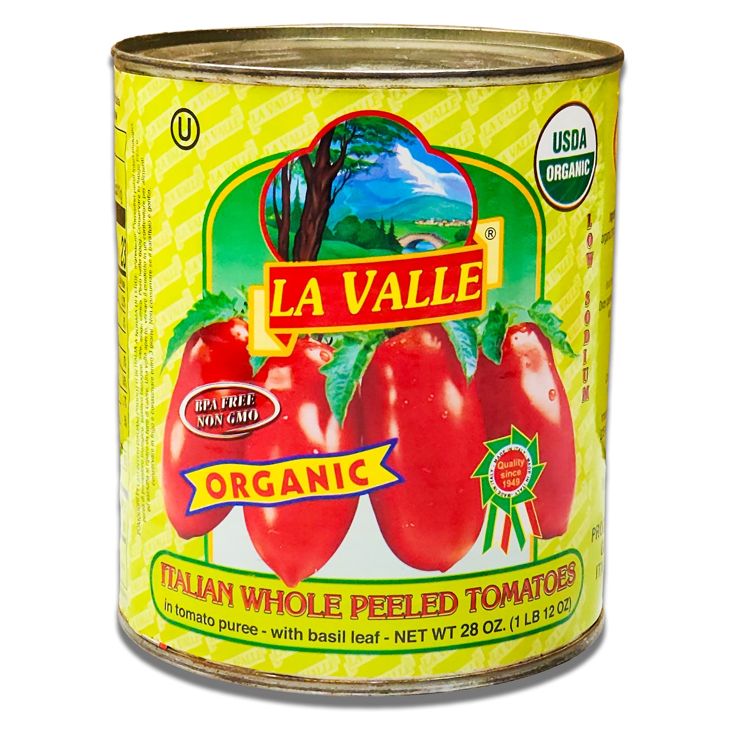 La Valle Italian ORGANIC Italian Peeled Tomatoes San Marzano Style 28oz