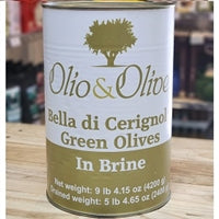 Italian Green Cerignola Olives in Brine