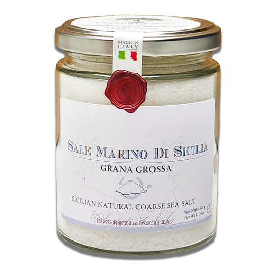 Segreti di Sicilia Coarse Sea Salt Glass Jar - 320g (11.3oz)
