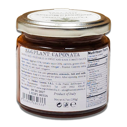 Segreti di Sicilia Eggplant Caponata Melanzane by Frantoi Cutrera