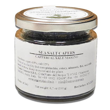 Segreti di Sicilia Capers in Sea Salt 150gr. by Frantoi Cutrera