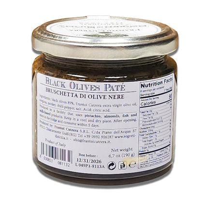 Segreti di Sicilia Black Olive Spread by Frantoi Cutrera - 190gr