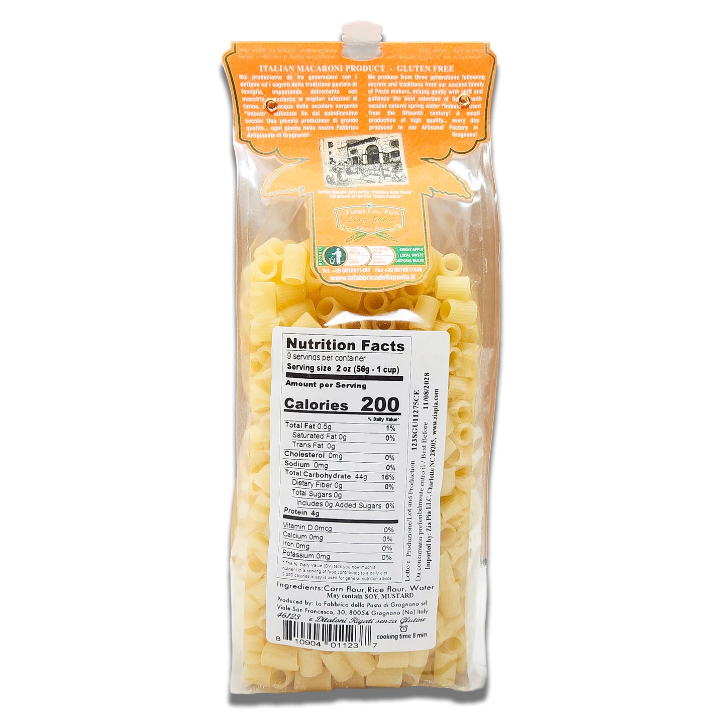 La Fabbrica della Pasta di Gragnano - Gluten Free Ditaloni Rigati