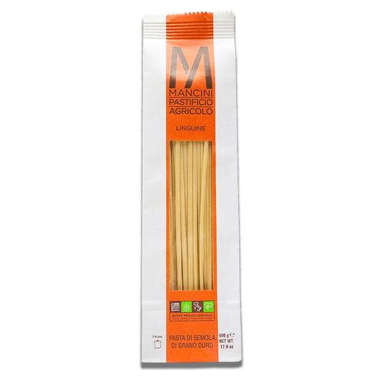Mancini Linguine Pasta 500gr/17.6oz - Artisanal Italian Durum Wheat Linguine