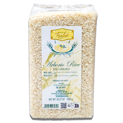 Tealdi Arborio Rice - 1Kg Vacuum-Packed | Classic Italian Rice for Creamy Risotto