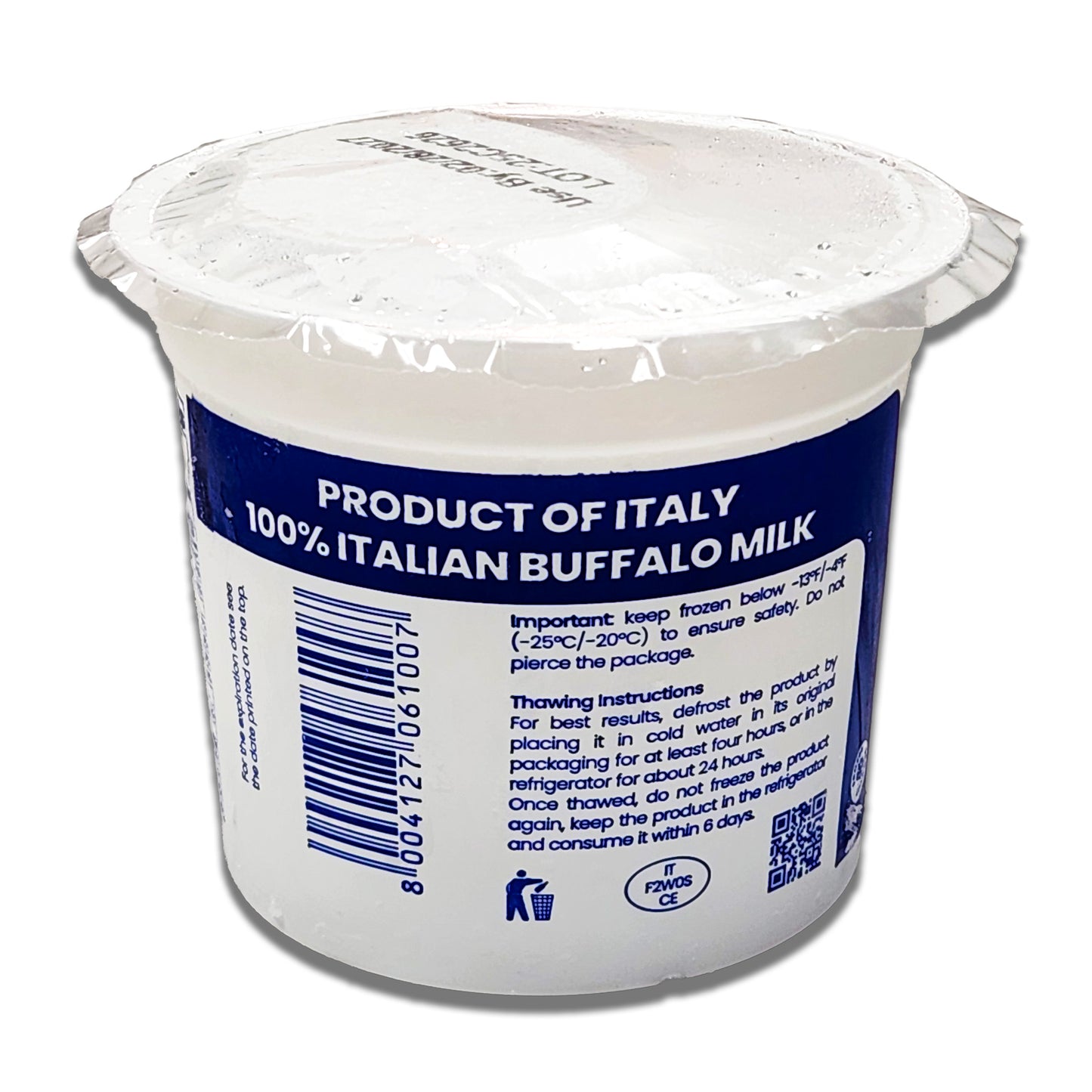 Italian Lupara Frozen Buffalo Mozzarella - Imported from Italy