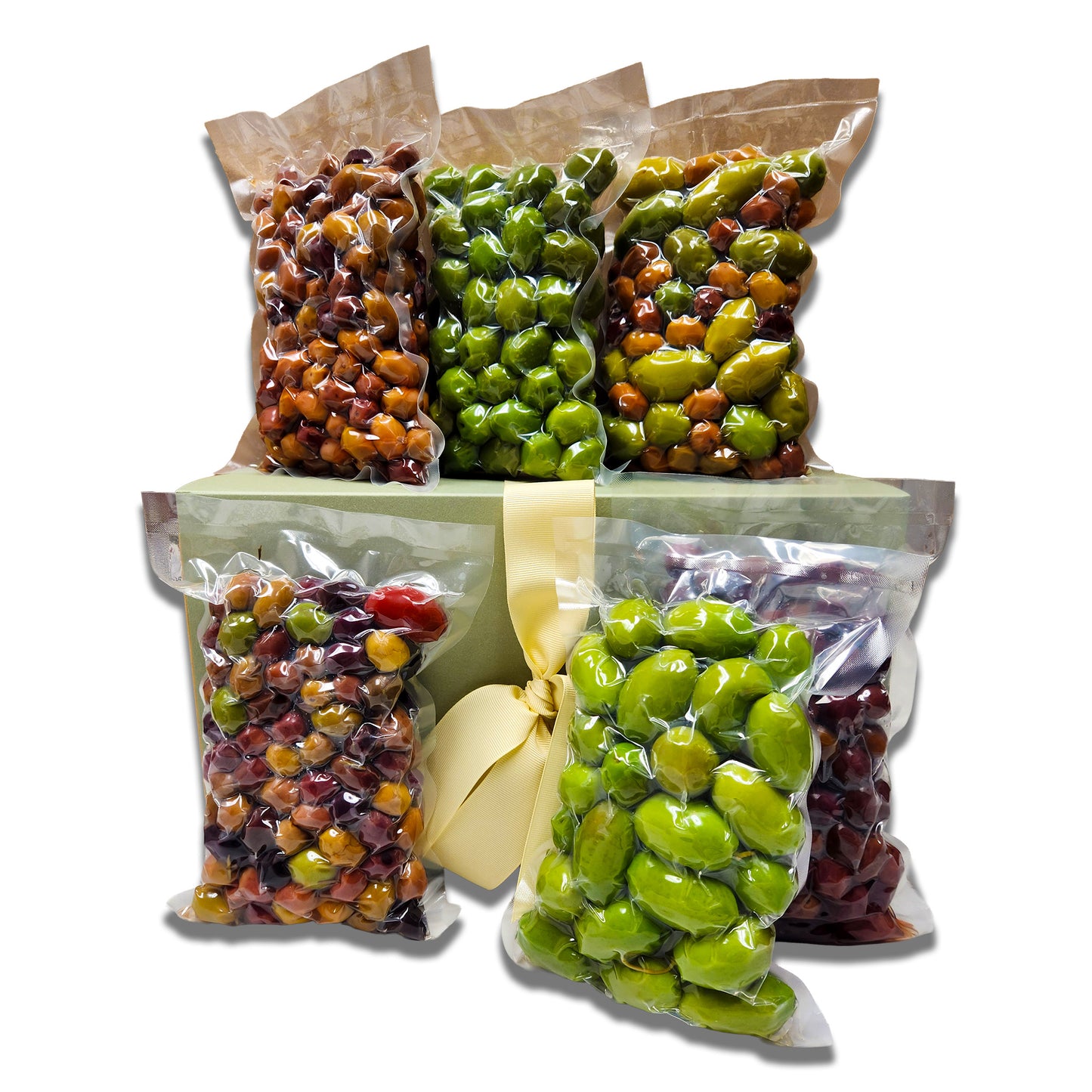Premium Italian Olive Sampler Gift Box - Gourmet Selection of Italian Olives