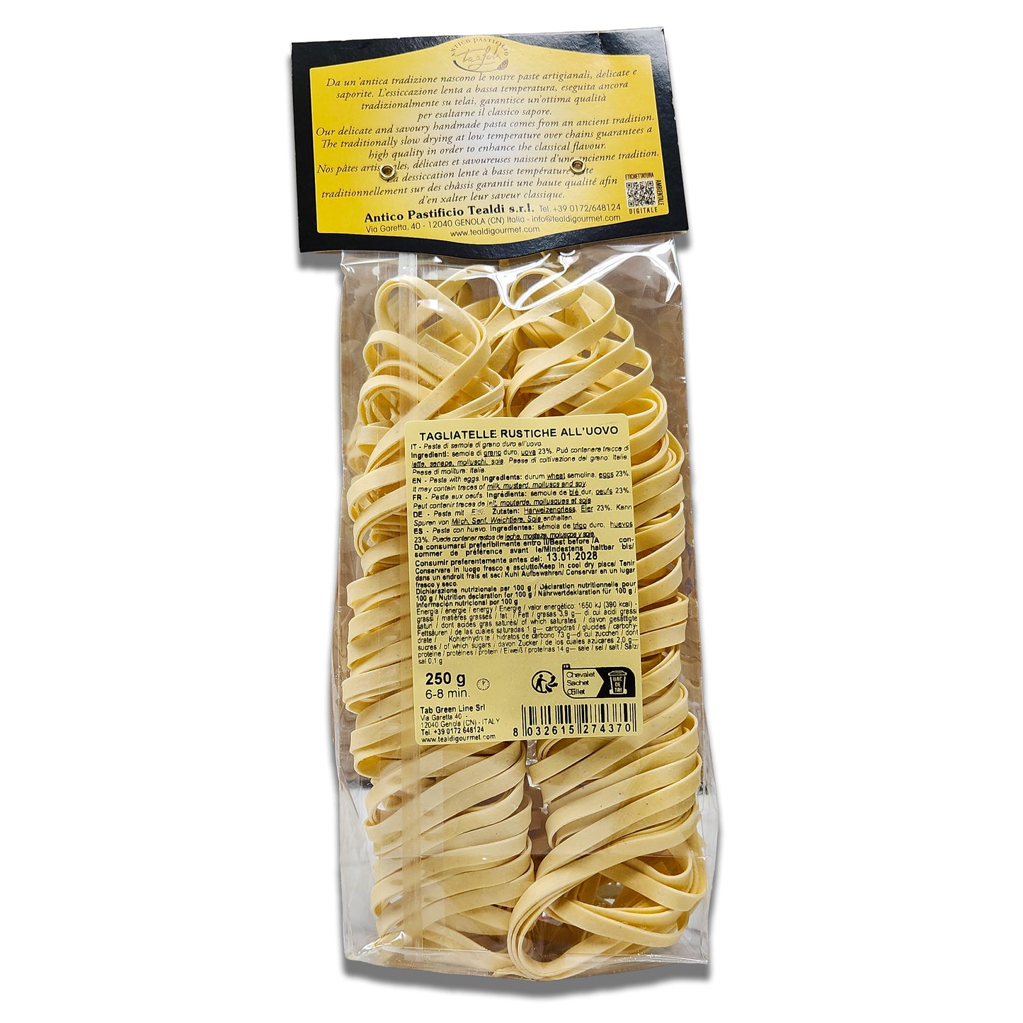 Tealdi Egg Tagliatelle Pasta - 250g