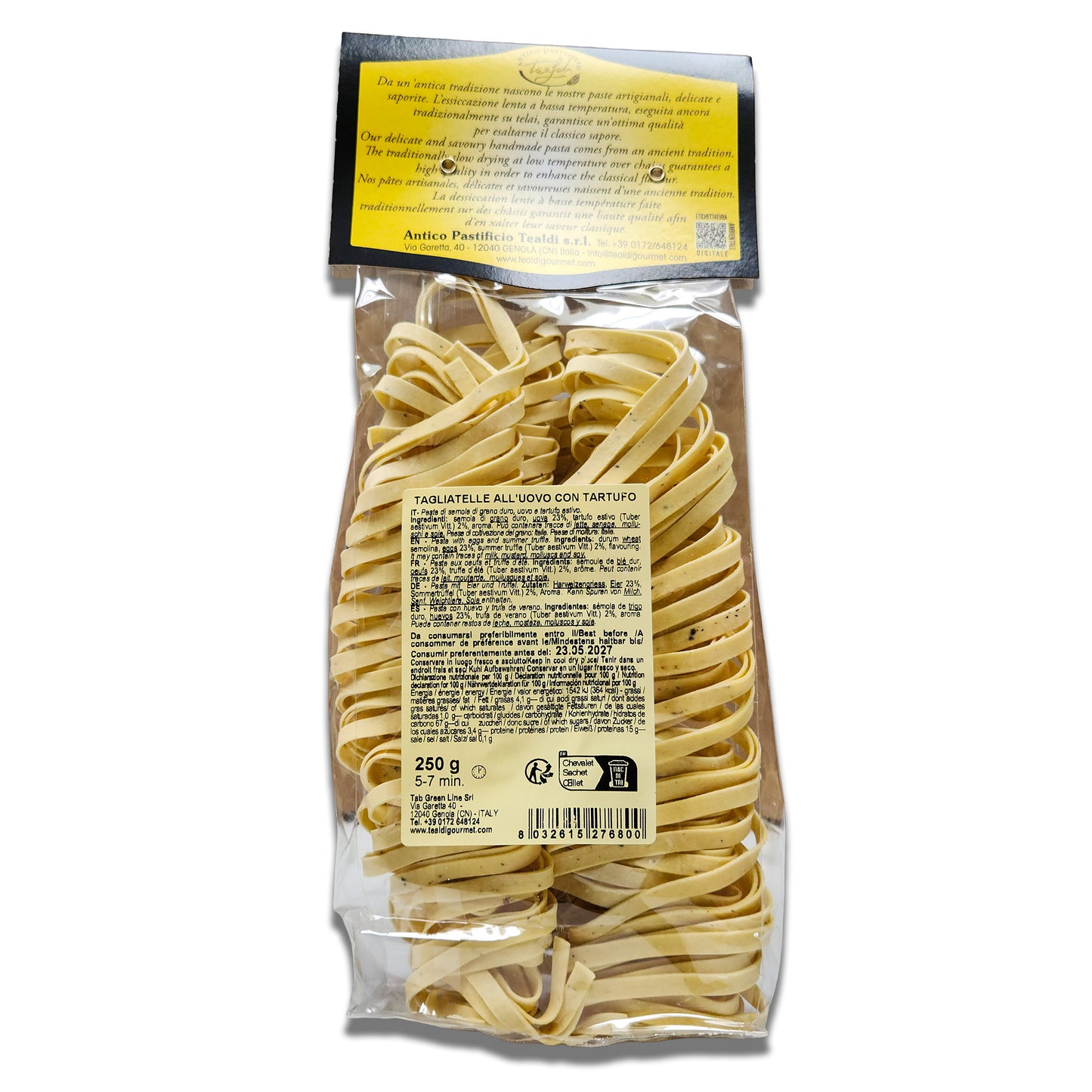 Tealdi TRUFFLE Egg Tagliatelle Pasta - 250g