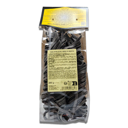 Tealdi Squid Ink Tagliatelle Pasta - 250g