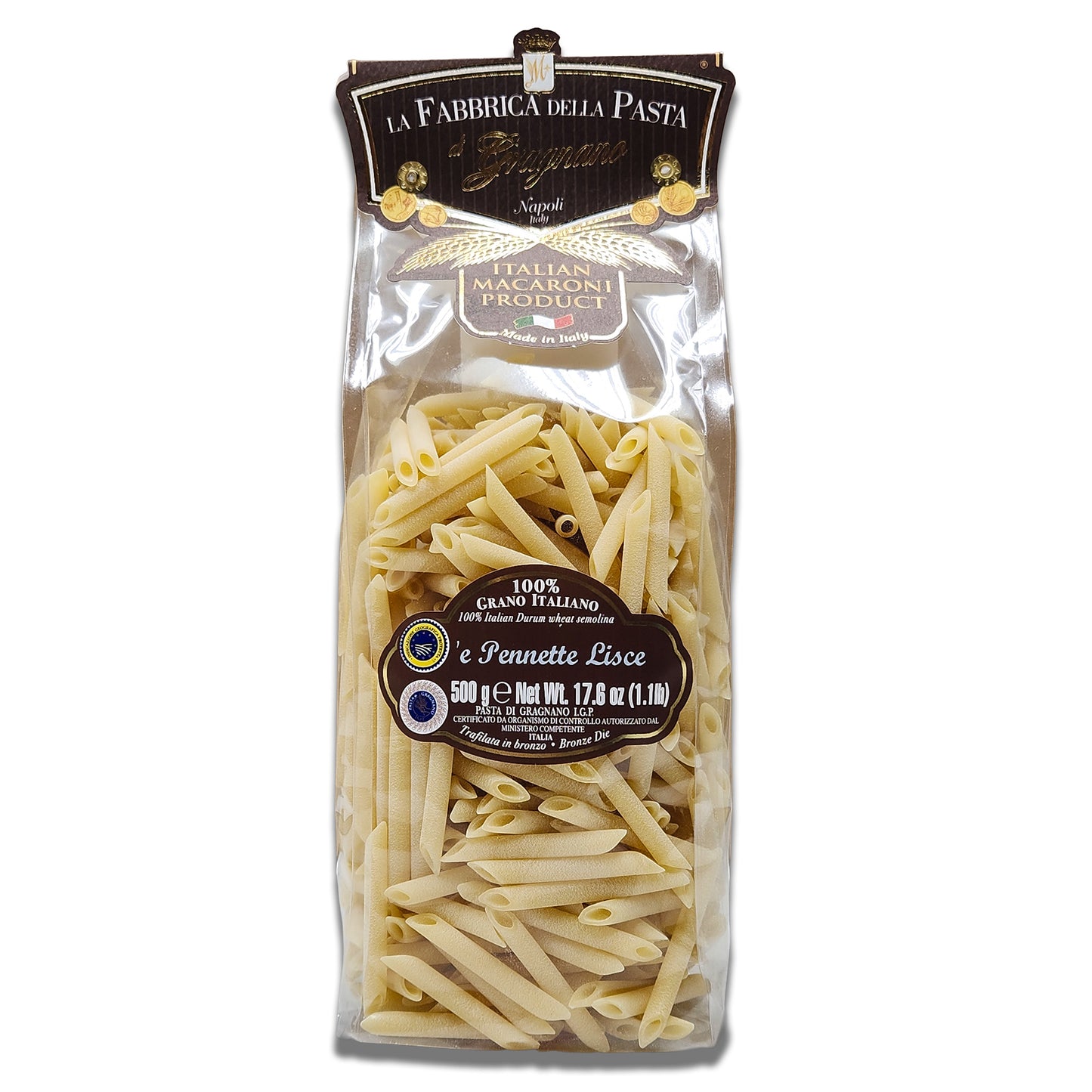 La Fabbrica della Pasta di Gragnano - Pennette Lisce (Smooth Penne)