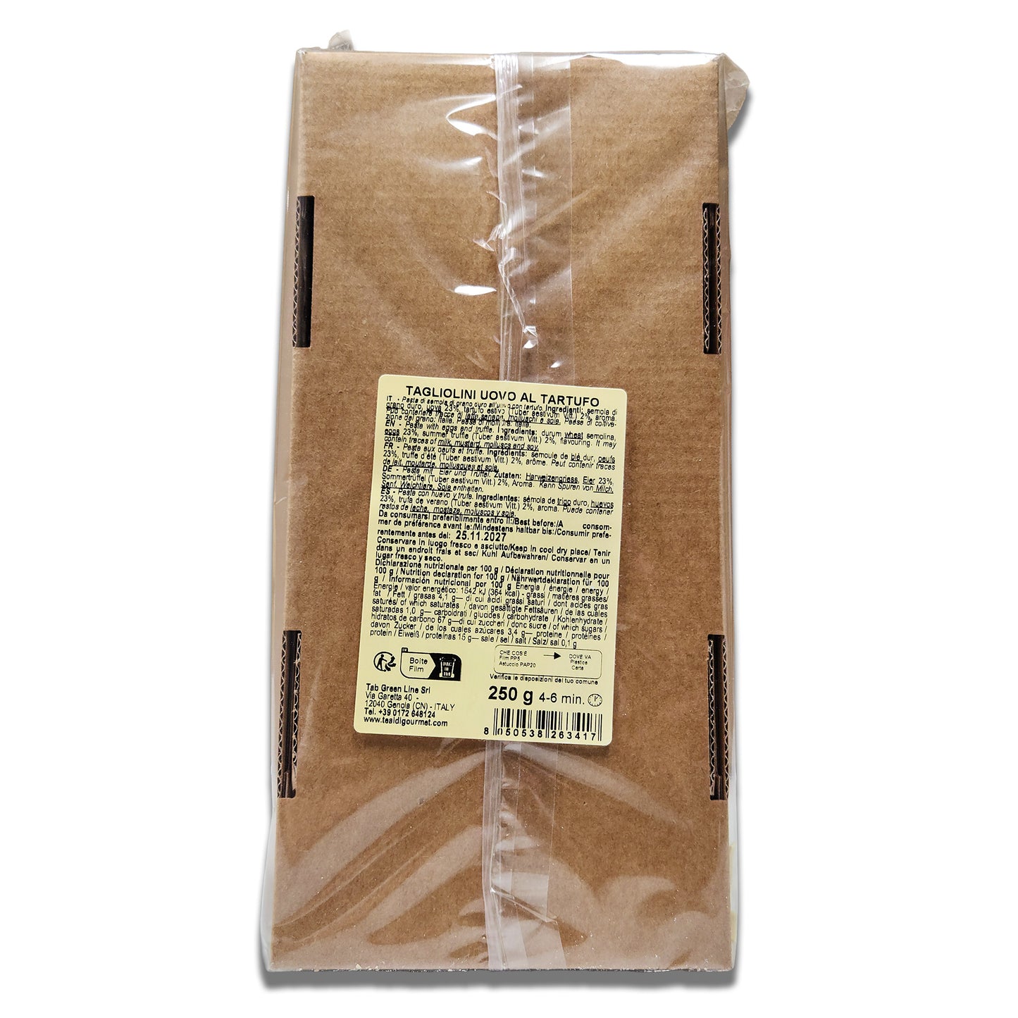 Tealdi TRUFFLE Egg Tagliolini Pasta - 250g BOX