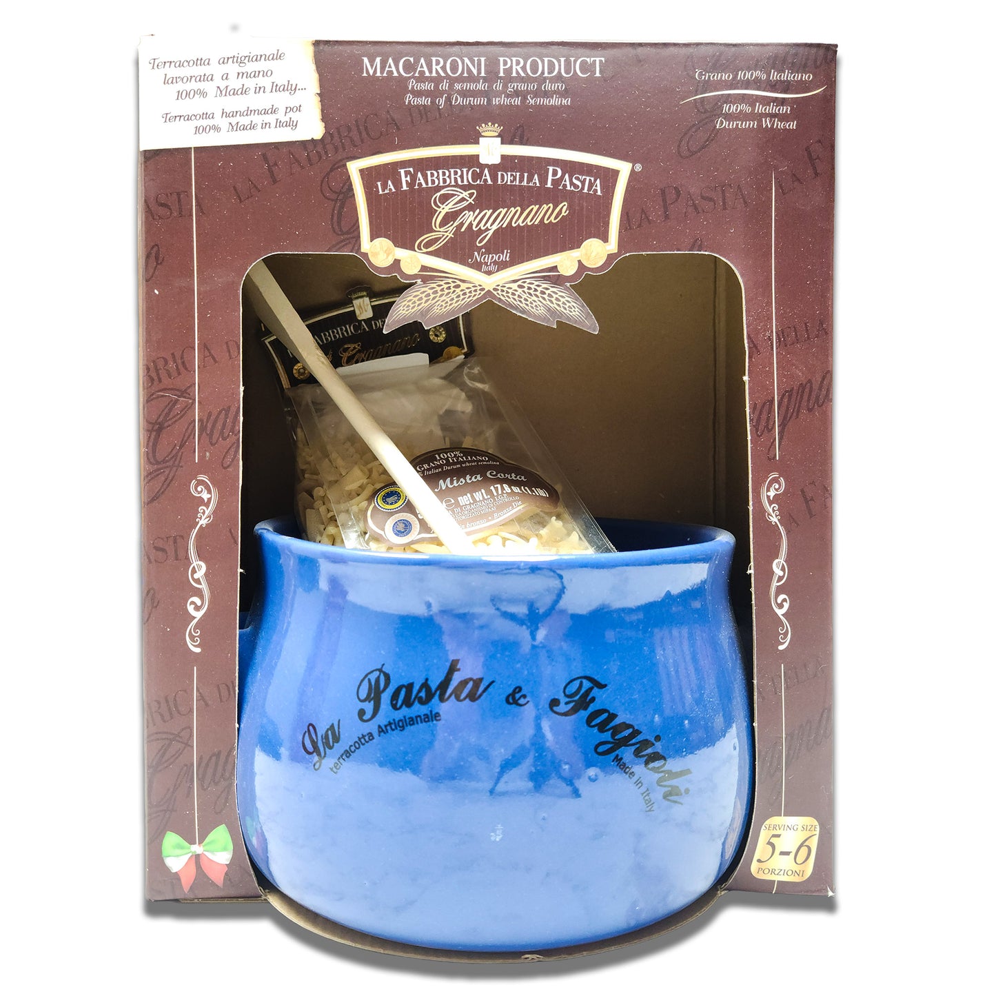 La Fabbrica della Pasta di Gragnano - Terracotta "Pasta e Fagioli" Kit (Blue)