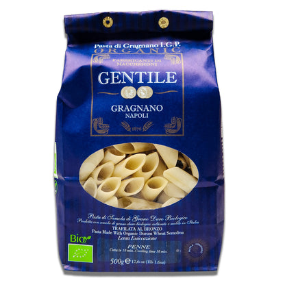 Gentile Organic Penne Pasta di Gragnano I.G.P. – 17.6 oz (500g)