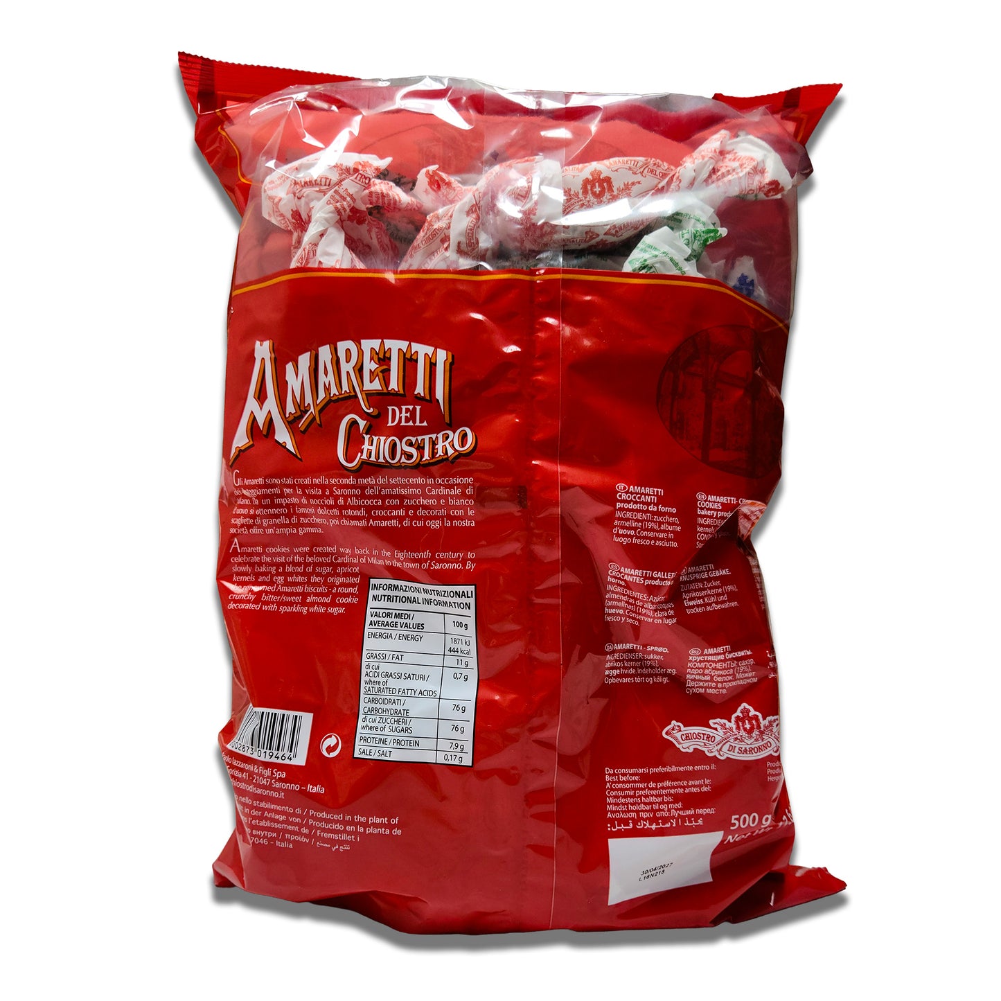 Amaretti del Chiostro Bag - Italian Cookies 17.6oz/500gr