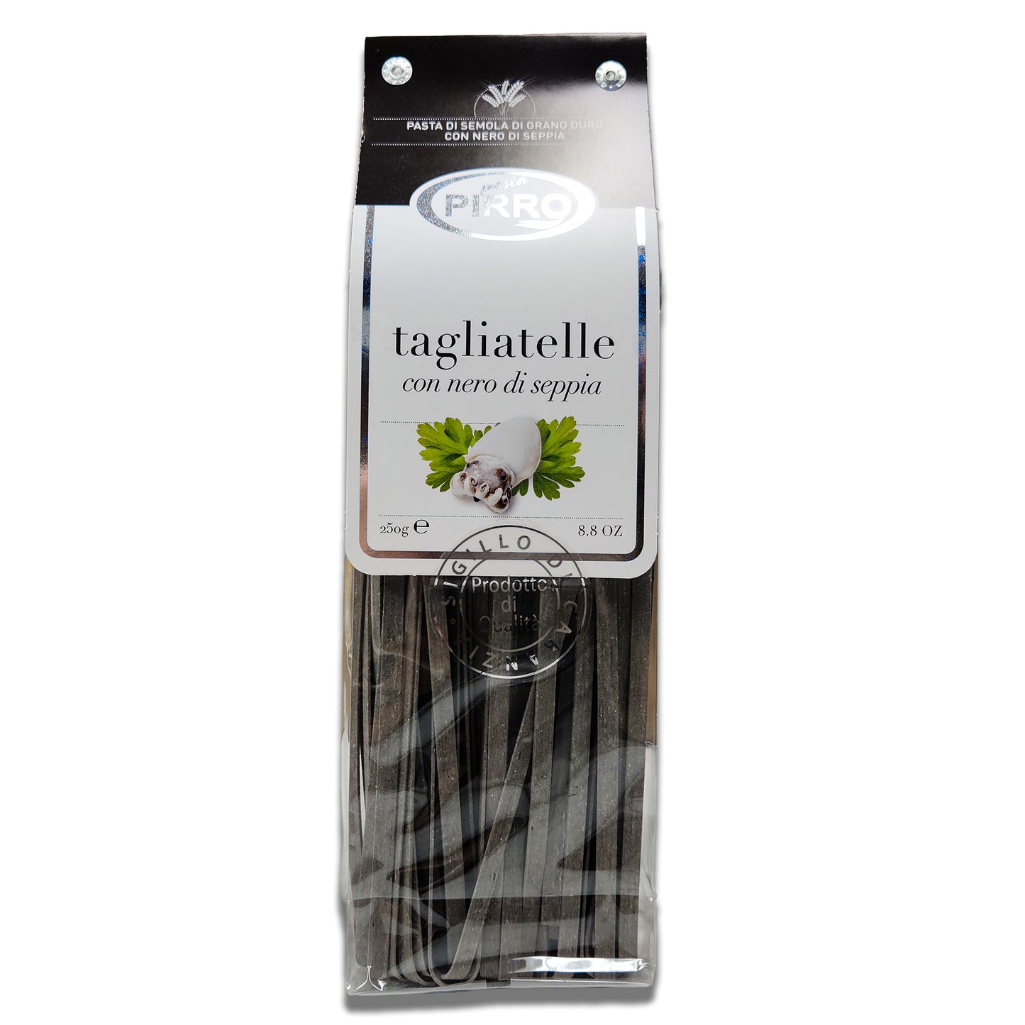 Pirro Squid Ink Tagliatelle Pasta – 8.8 oz (250g)
