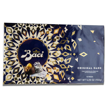 Perugina Baci Original Dark Chocolate Praline With Hazelnuts 150g Box