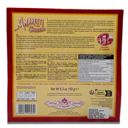 Amaretti del Chiostro Window Box - Italian Cookies 5.29 oz