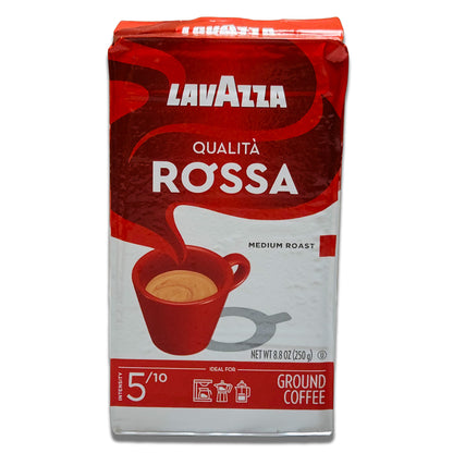 Lavazza Qualia Rossa Ground Coffee 250g - Rich Full-Bodied Blend (Arabica & Robusta)