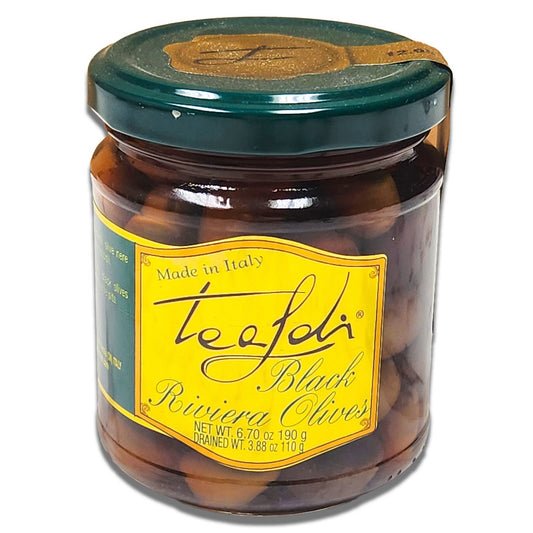 Tealdi Black Riviera Olives - 190g