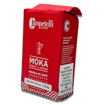 Campetelli Caffe Miscela ROSSA Wood Fire Roasted GROUND Coffee