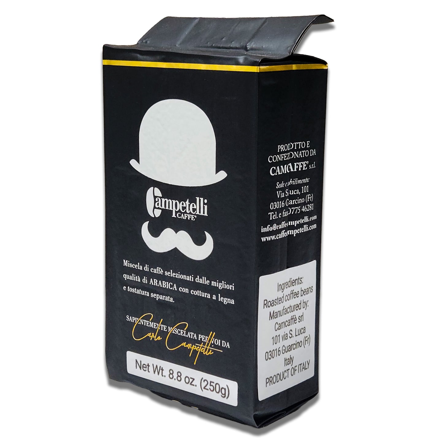 Campetelli Caffe Miscela ARABICA Wood Fire Roasted GROUND Coffee