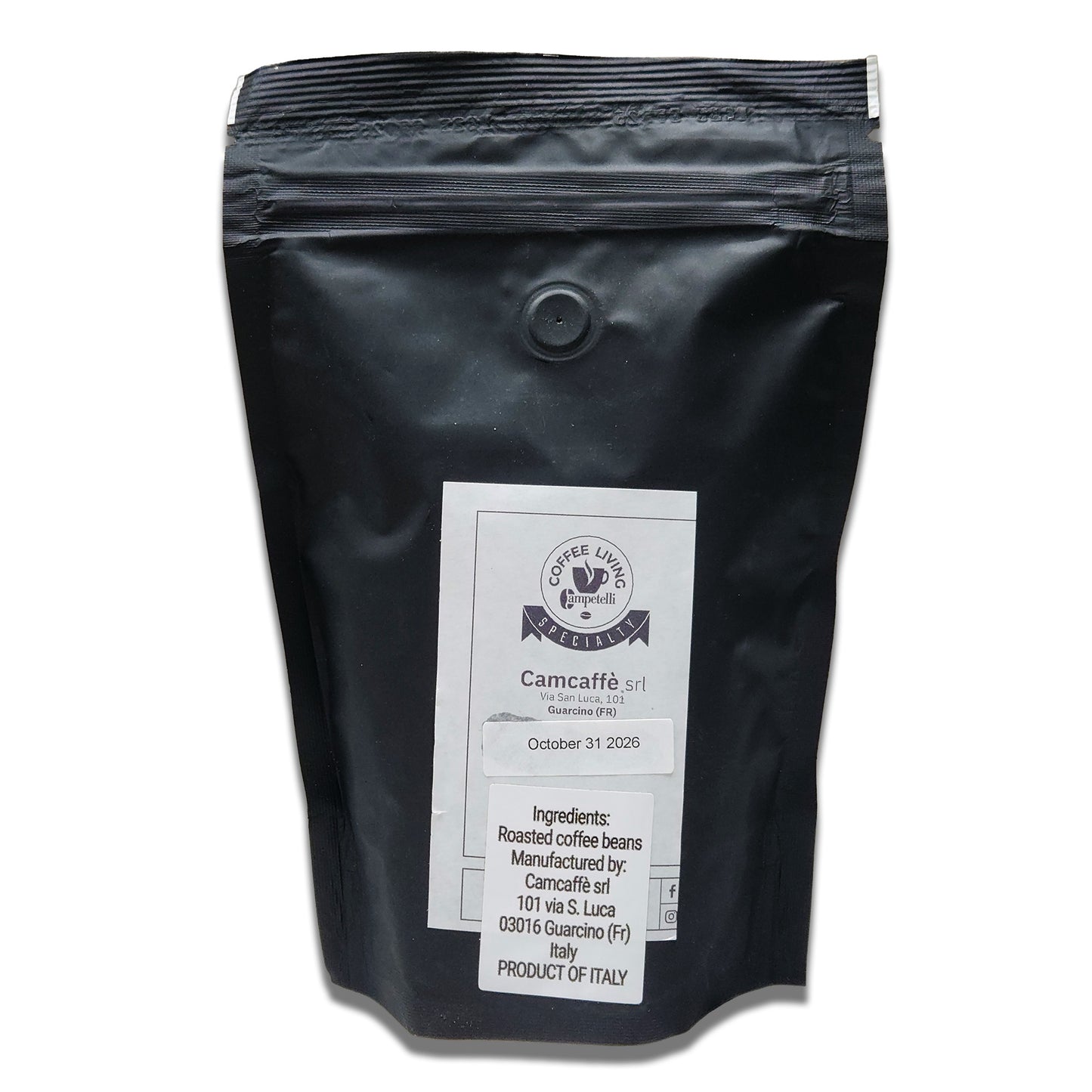 Campetelli Caffe COLOMBIA Whole Wood Fire Roasted Coffee Beans