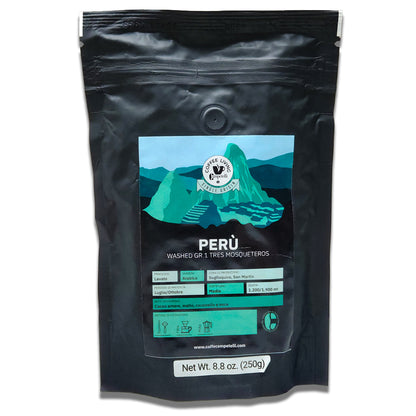 Campetelli Caffe PERU Whole Wood Fire Roasted Coffee Beans