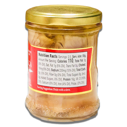 Agostino Recca Tuna Fillets in Olive Oil - 7oz Glass Jar
