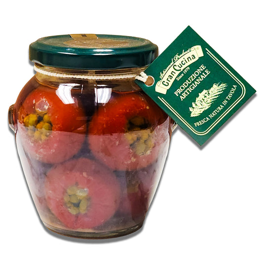 Tealdi Hot Chili Peppers Stuffed with Anchovies and Capers - 280g