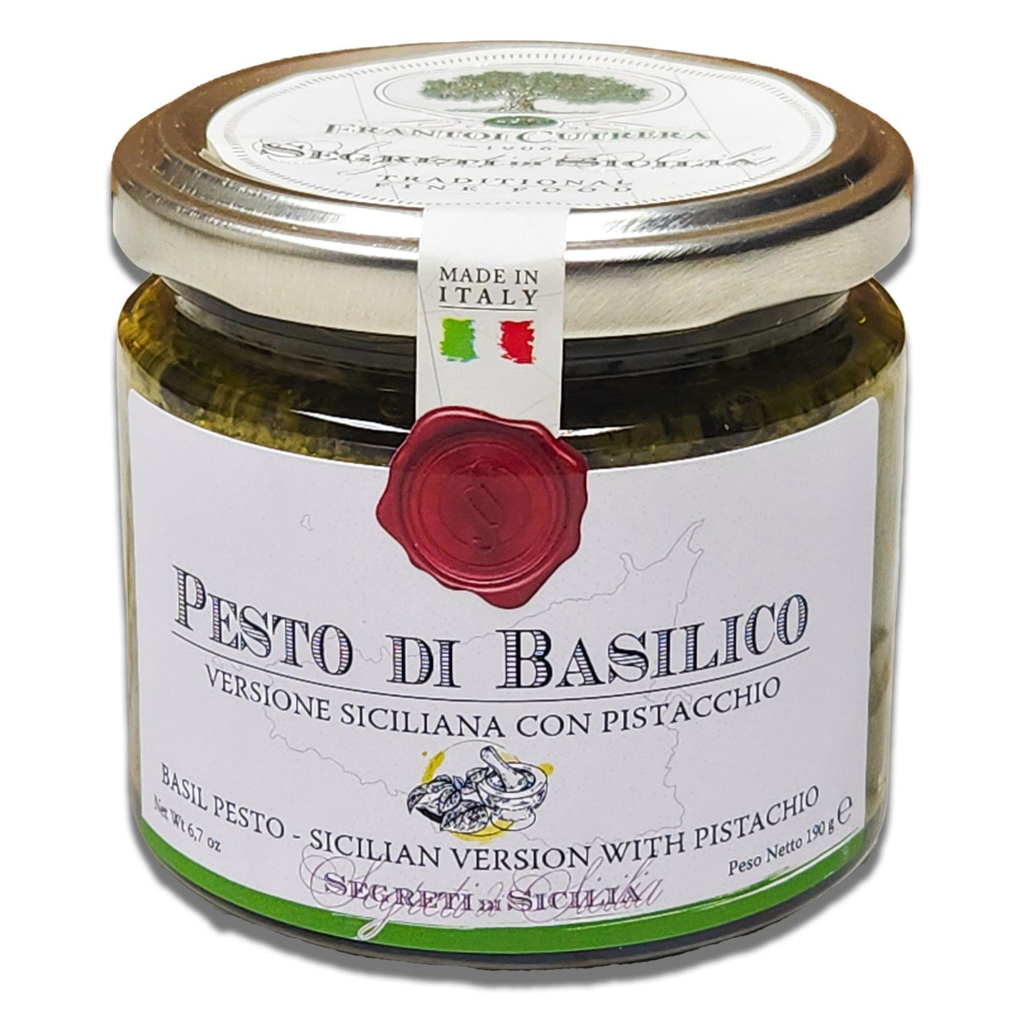 Segreti di Sicilia Basil Pesto by Frantoi Cutrera - 190gr