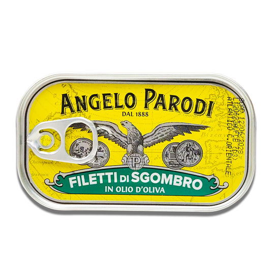 Angelo Parodi Mackerel Fillets in Olive Oil - Wild Caught, Portuguese, Omega‑3 Rich