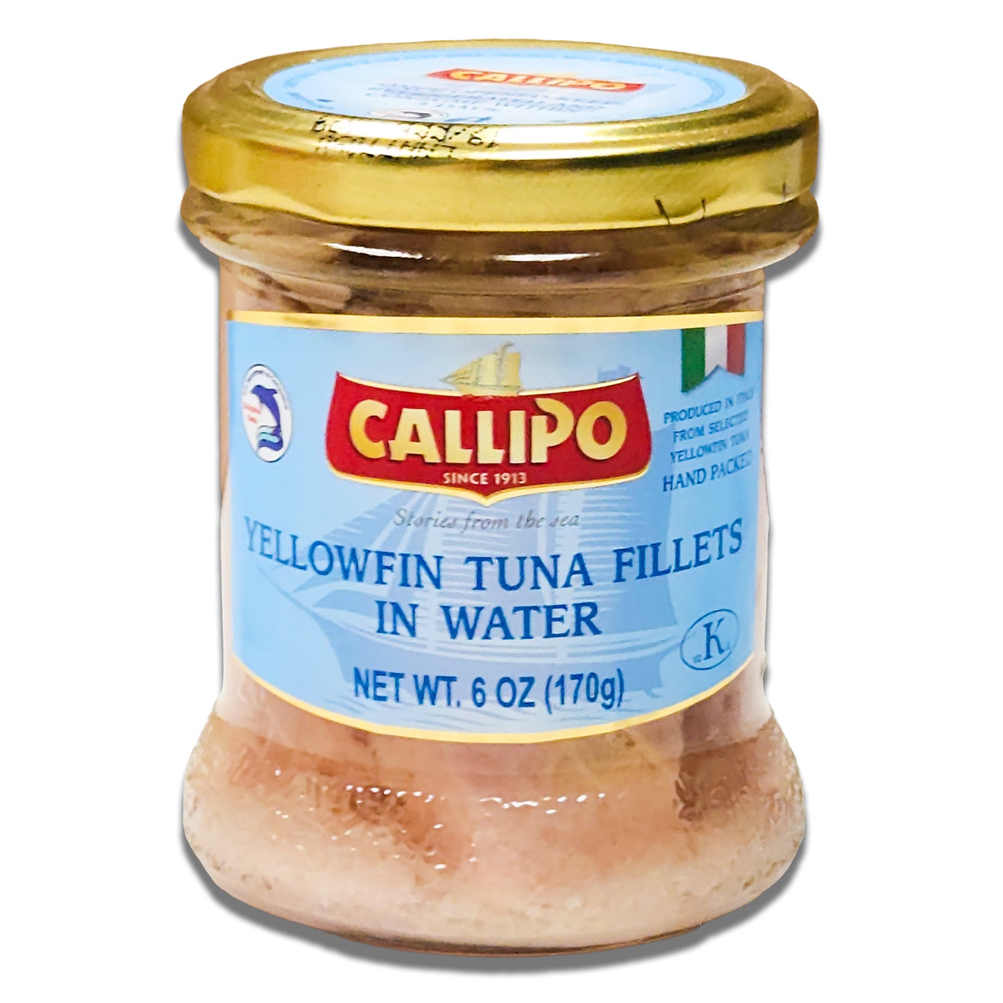 Callipo Solid Light Tuna in Water - 7oz jar