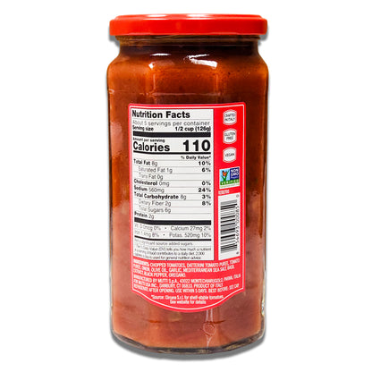 Mutti Marinara Pasta Sauce - Authentic Italian Tomato Sauce with Garlic, Onion & Herbs, 24oz Jar