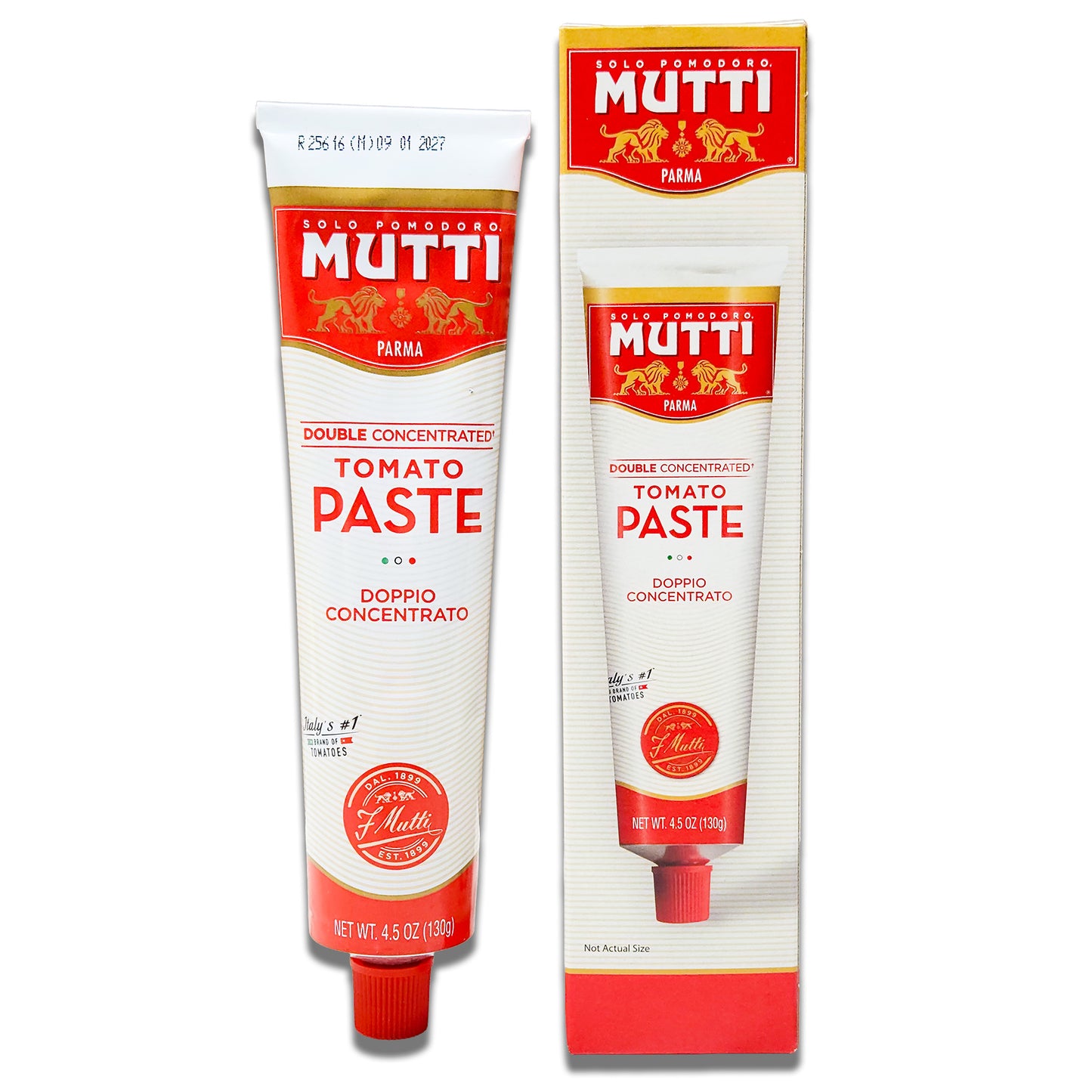 Mutti Double Concentrate Tomato Paste - 130gr Tube