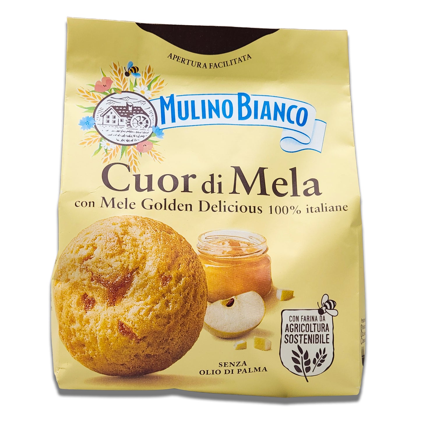 Mulino Bianco Cuor di Mela - Italian Soft Pastries Filled with Apple Compote 280gr