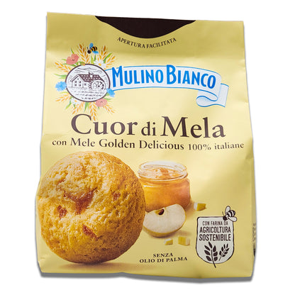 Mulino Bianco Cuor di Mela - Italian Soft Pastries Filled with Apple Compote 280gr