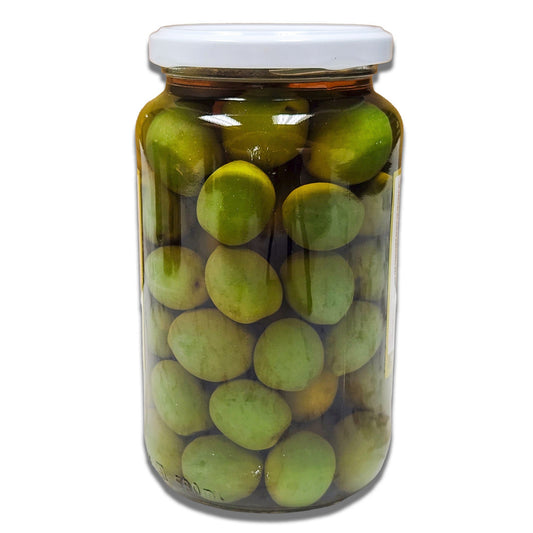Italian Castelvetrano Green Olives - Whole and IN BRINE - Buttery and Tender Taste - Vibrant and Fresh Color - 11.7 oz (Drained weight)