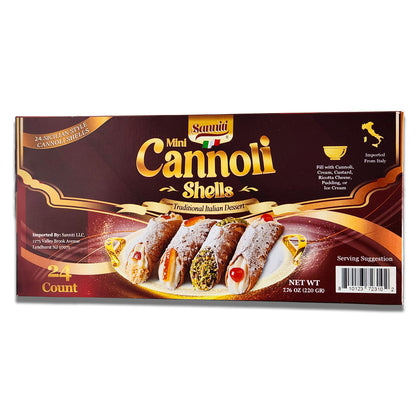 Sanniti Mini Cannoli Shells - 24 pcs