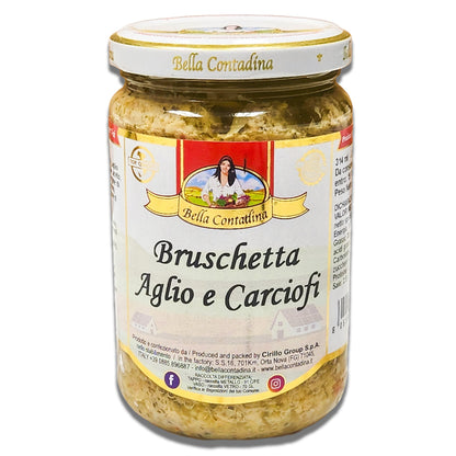 Bella Contadina Garlic and Artichokes Bruschetta - Italian Appetizer Spread