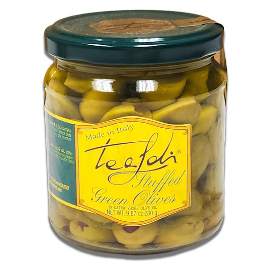 Tealdi Stuffed Green Olives with Pepper Paste - 280g