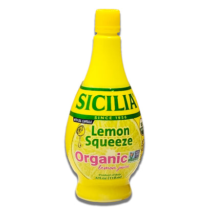 Sicilia Lemon Squeeze - Organic Lemon Juice 4fl oz - 100% Italian Lemons